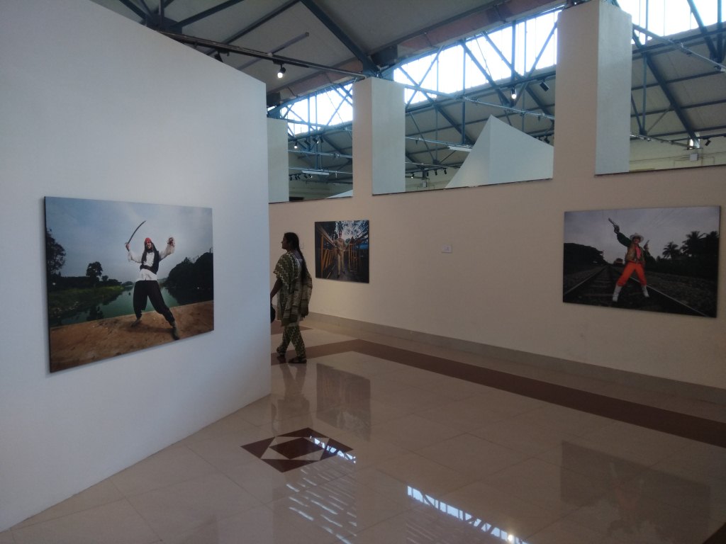 Exhibits inside Government College of Fine Arts